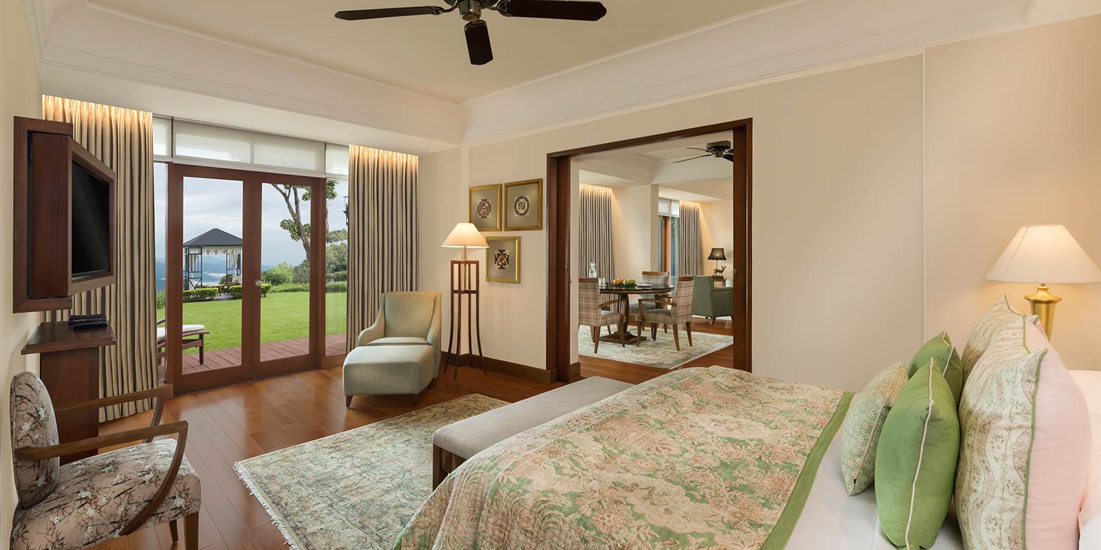 Ananda Suite Bedroom in Rishikesh - India Suite Bedroom