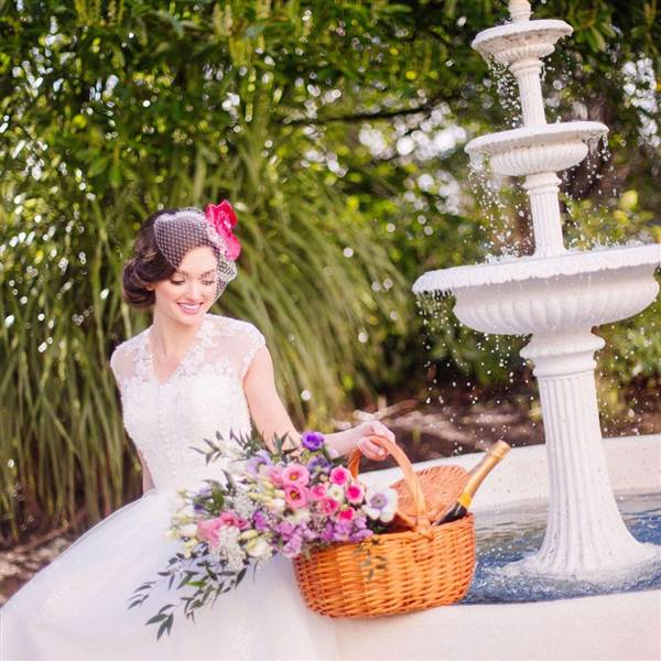 Bride by the Fountain