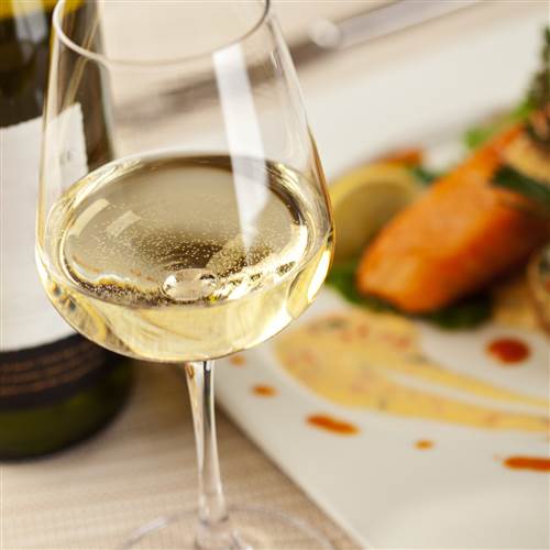 dinner and wine