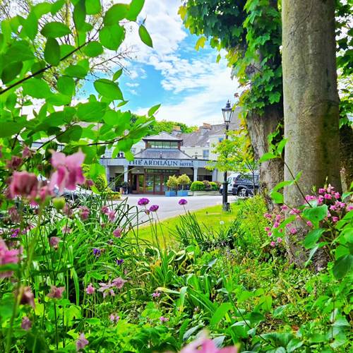 ardilaun exterior purple flowers
