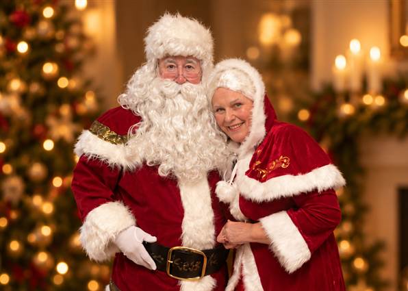 Warm Santa and Mrs Claus Portrait