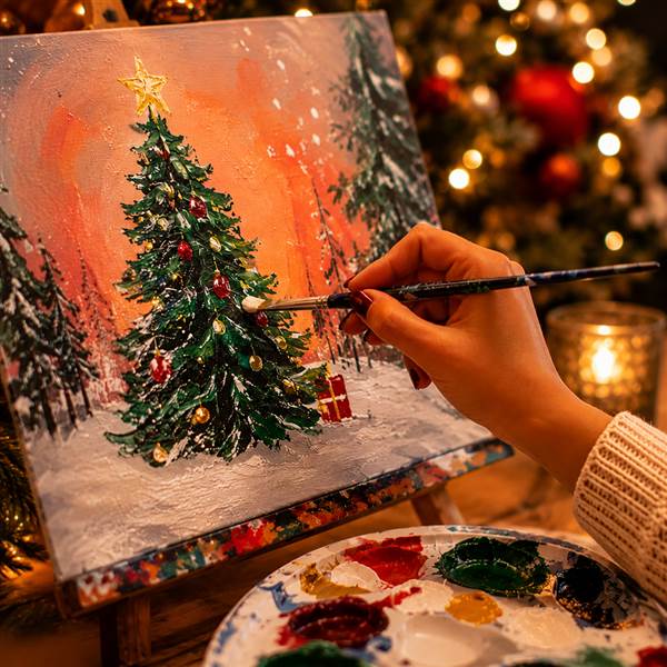 Christmas Paint and Sip