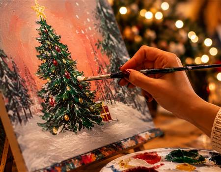 Christmas Paint & Sip