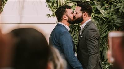 two men married civil wedding