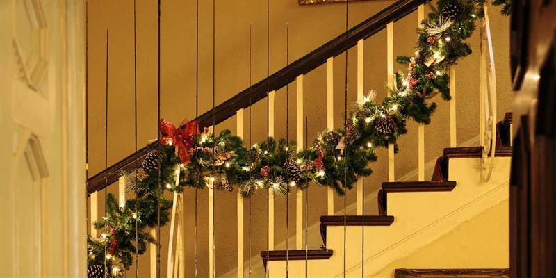 Ballynahinch Stairway at Christmas