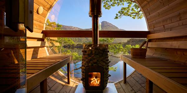 Sauna Interior With View 4500px