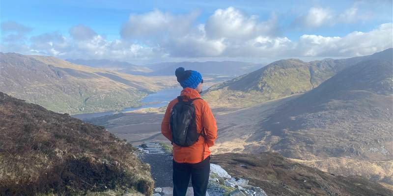 Romantic Escape Connemara - Hiker, Diamond Hill, Trail, Connemara