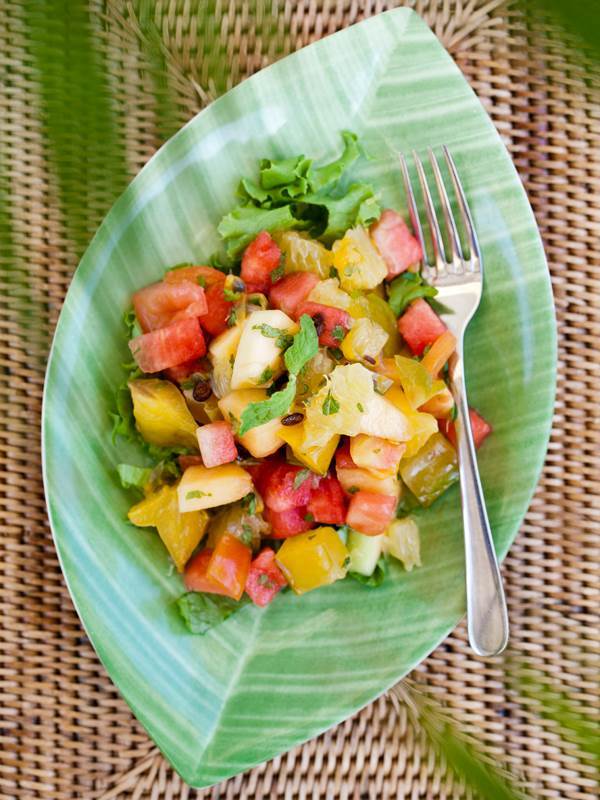 Best Caribbean Salad at Bequia Beach Hotel