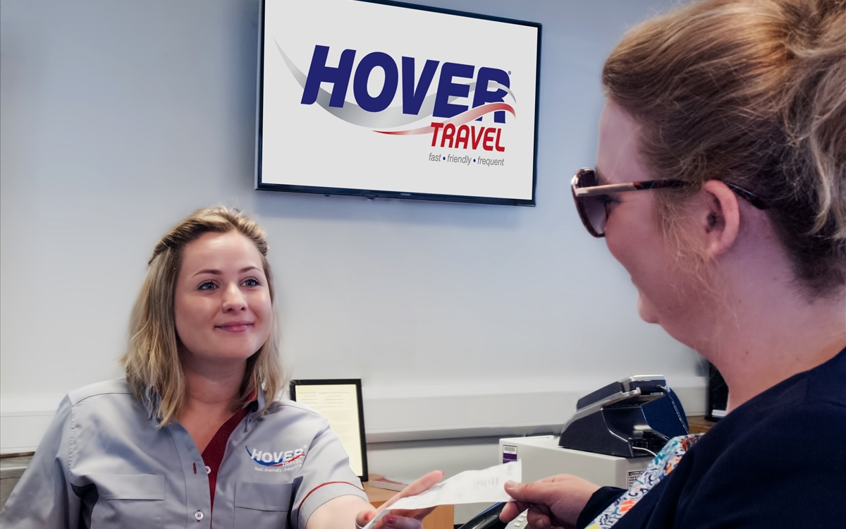 Hover Travel - Customer at Reception