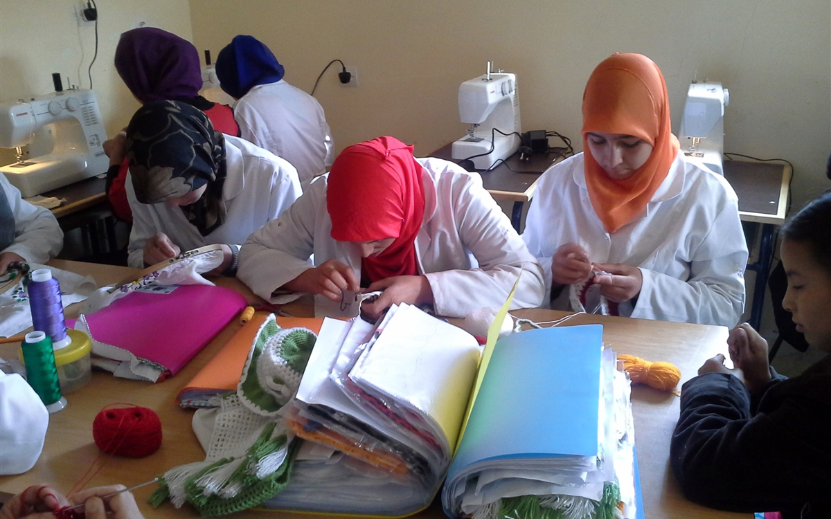 The Assafou Association - Education Centre Children sewing