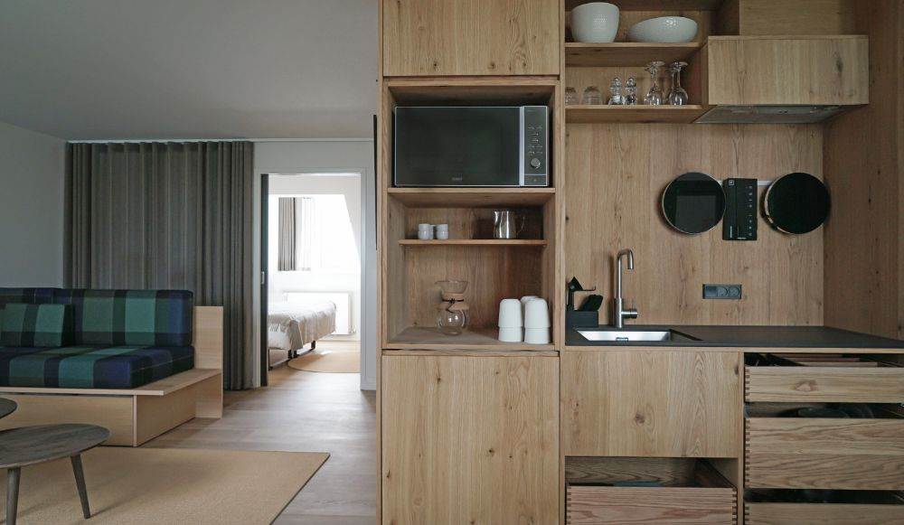 Illustration of Luxury Penthouse Apartment Off-Grid Community