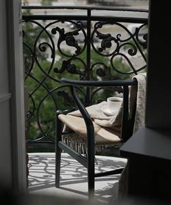 Hotel Room with Private Balcony Copenhagen - Chair at Balcony