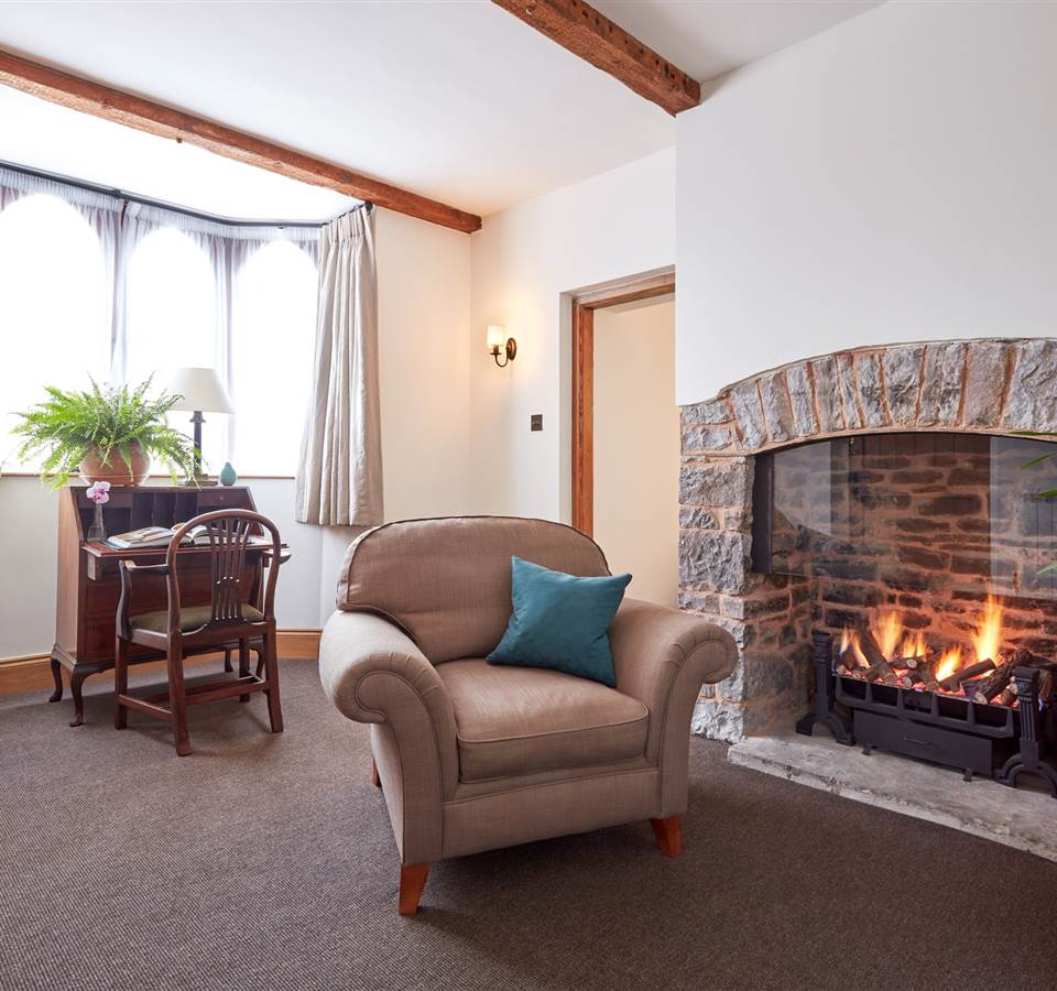 Living room at The Lodge cottage in UK