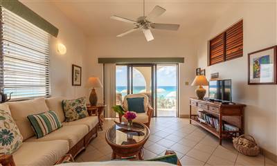 Beach Front Living Room at Carimar Resort Villas in Anguilla
