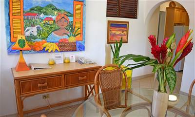 Living Room Dining at Carimar Resort Villas in Anguilla