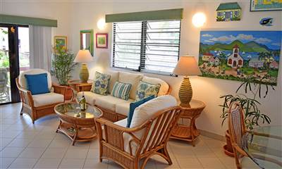 Living Room at Carimar Resort Villas in Anguilla