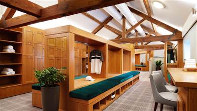 Carton House Golf gents changing room, 5 star luxury hotel in Kildare