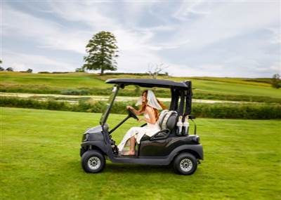 2025 Bride in Golf Buggy Golf Course