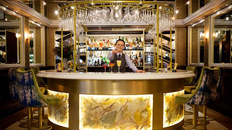 the most luxury 5-star hotel bar at Chester Grosvenor