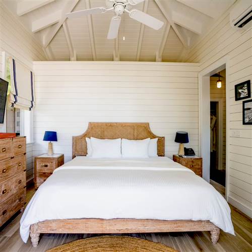 Cabana bedroom in Bahamas