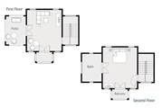 Villa Two Floor Plans 1