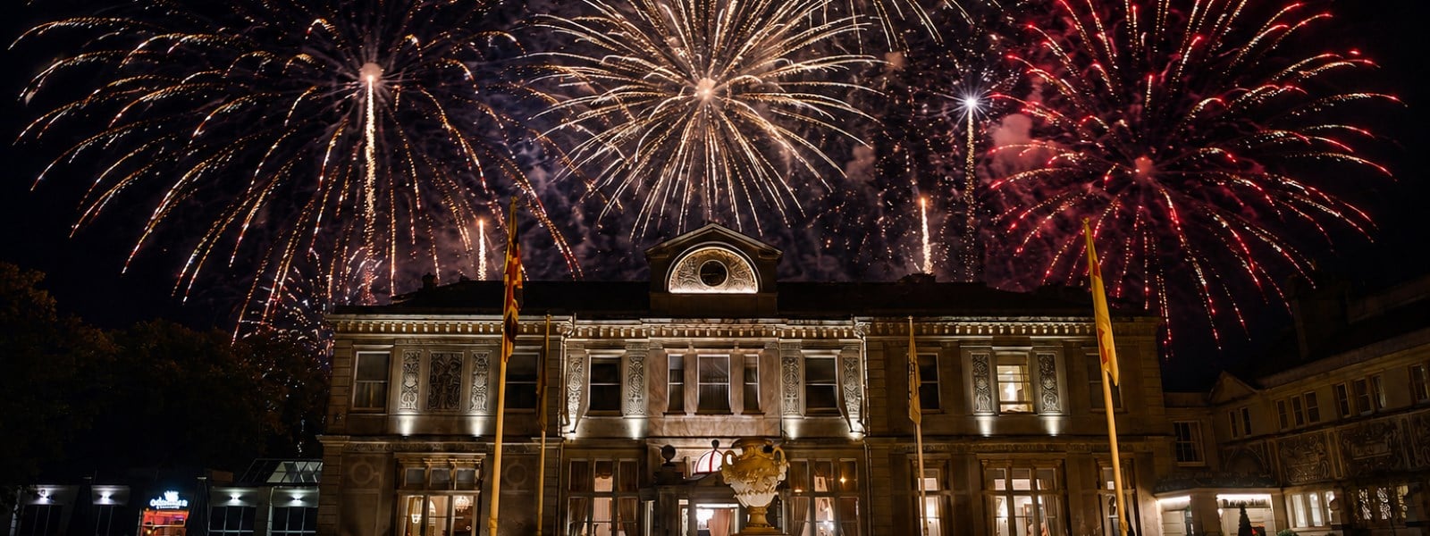 Fireworks at Down Hall landscape