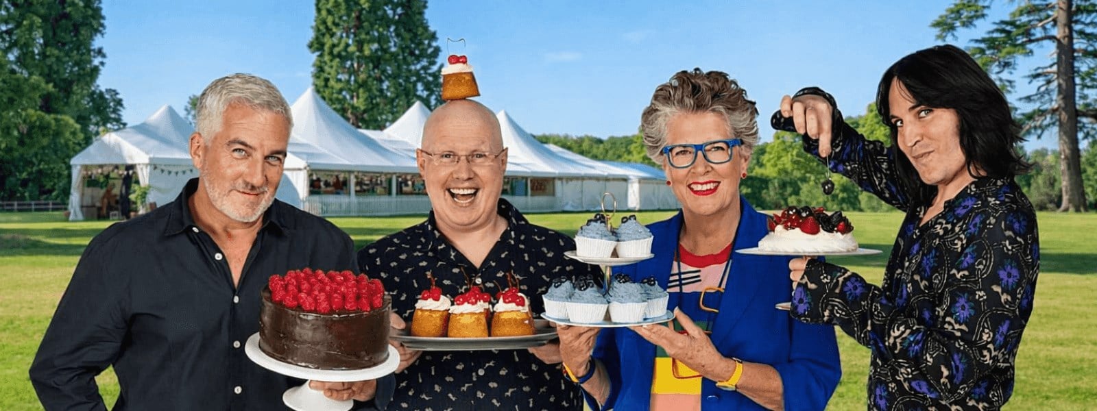 The Great British Bake Off hosts Higher 