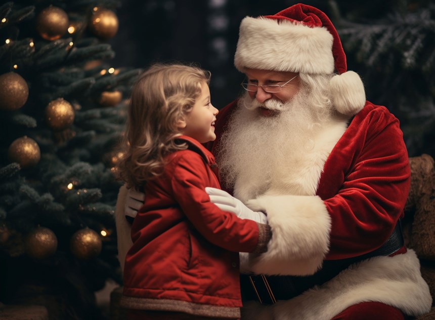 vecteezy ai generated happy kid meet san