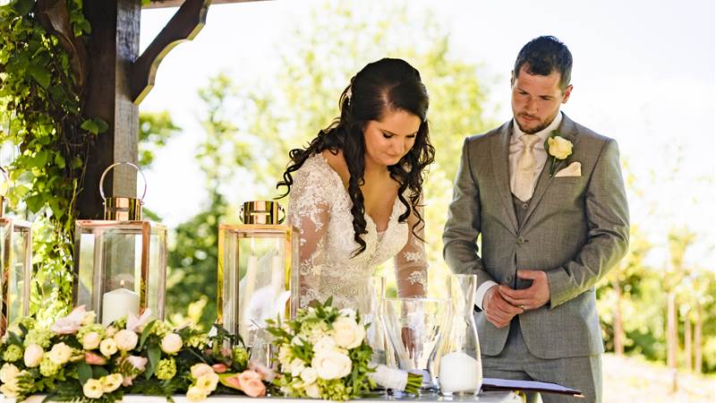 Claire and Tom's Summer Garden Wedding at Fernhill