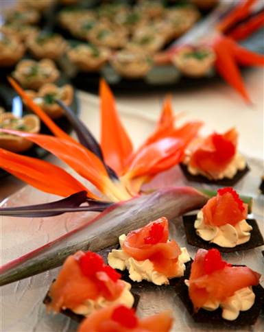 Canapes at Fernhill