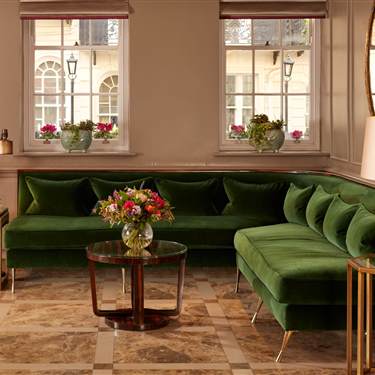 Lobby New Green Sofas