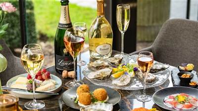 Champagne and Light Bites at Bloom