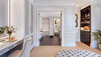 The Presidential Suite Dressing Room Are
