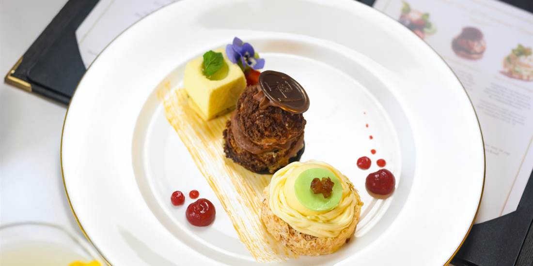 Hayfield Manor,  a gourmet dessert platter