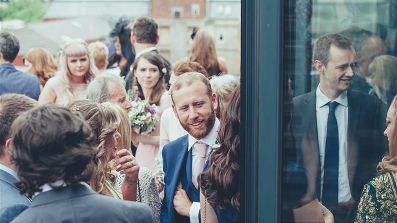 wedding at the fifth terrace of Hope Street