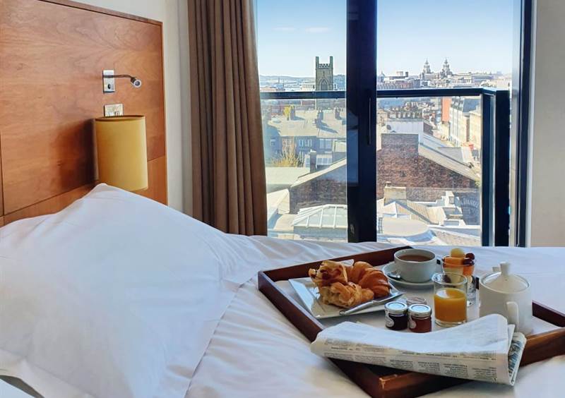 Breakfast in Bed at Corner Suite in Liverpool