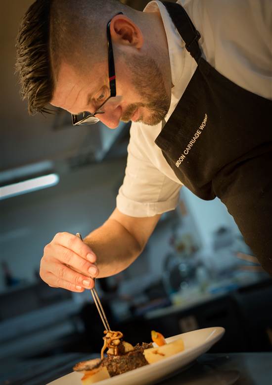 Head chef mike kenyon at Hope Street Hotel