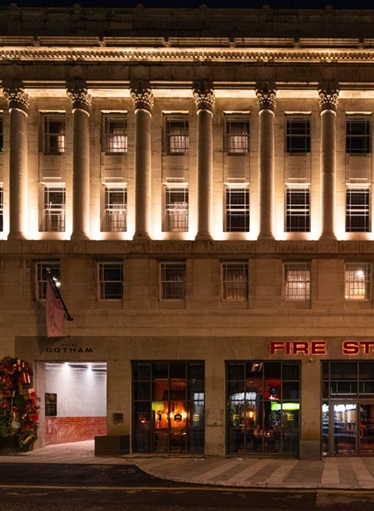 hotel gotham newcastle fire station