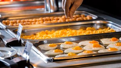 President Hotel Hot Breakfast Buffet in London city centre