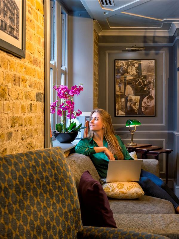 morton hotel library bar cosy seats in London