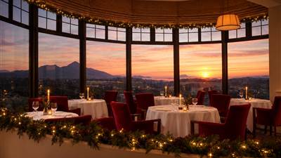 View from The Fern Grill at Christmas