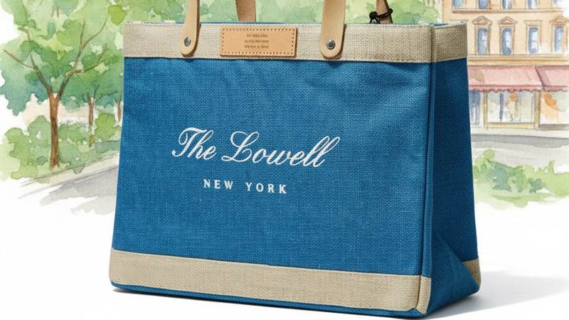 The Lowell Market Bag Small Tote in Blue