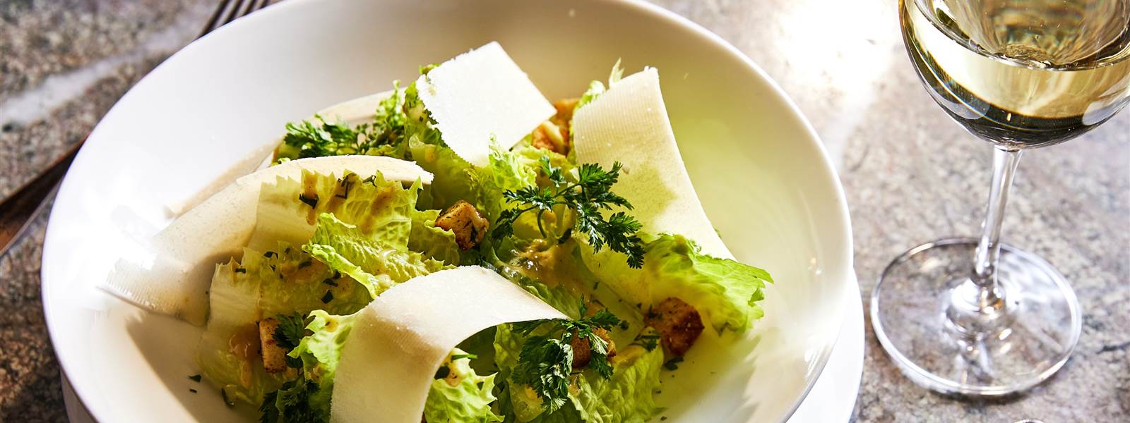 Majorelle Salad with Green Leaves