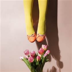 coral croc tulip