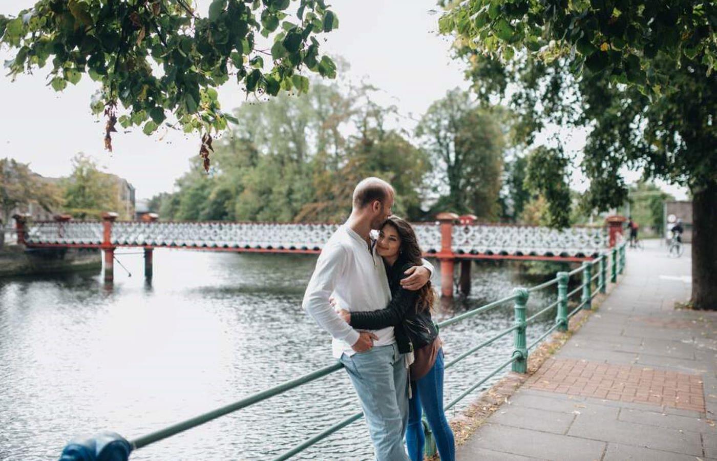 Couple at Cork City Bridge Social Media