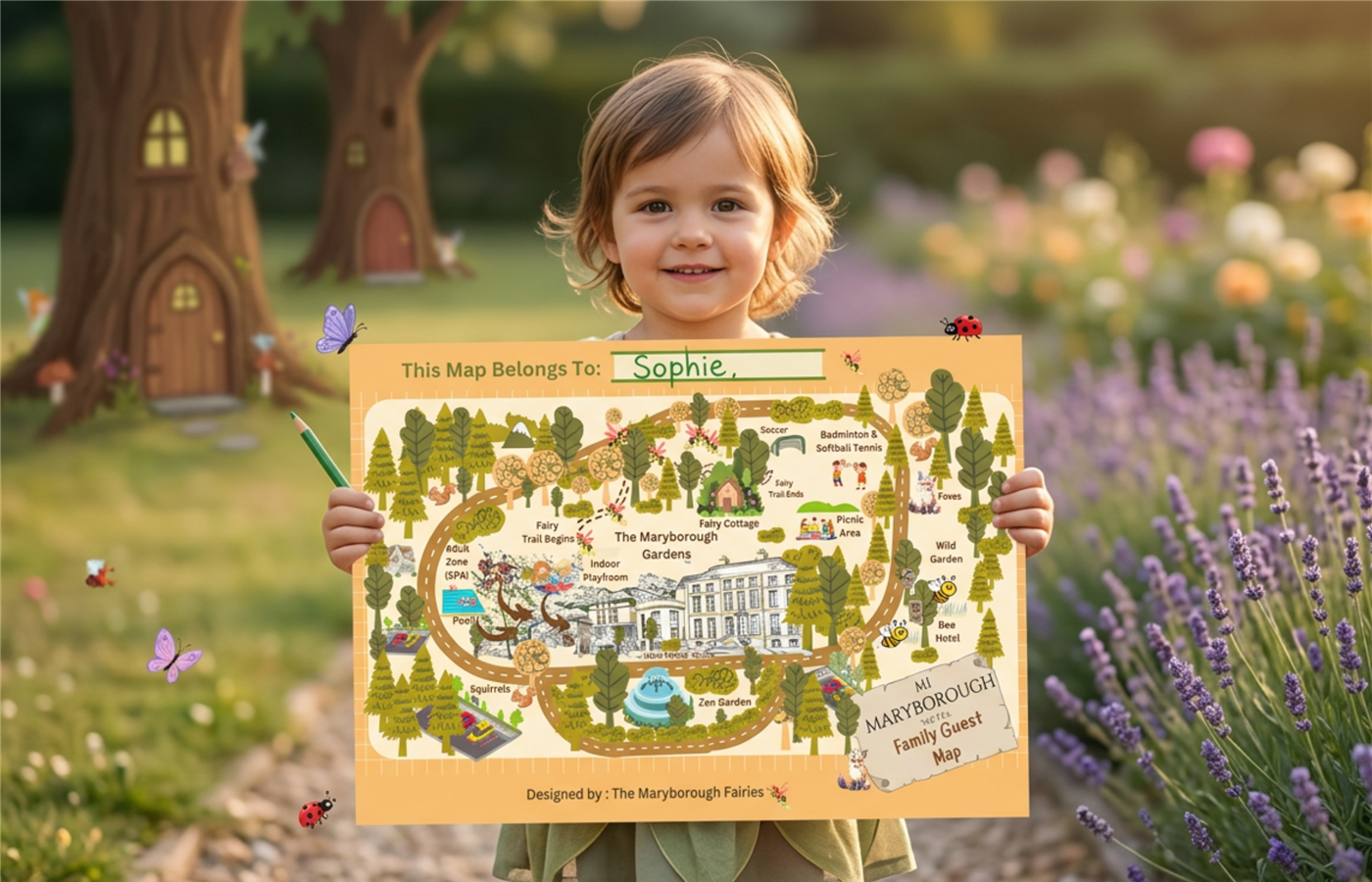 Family Guest Map with Child Holding (1)