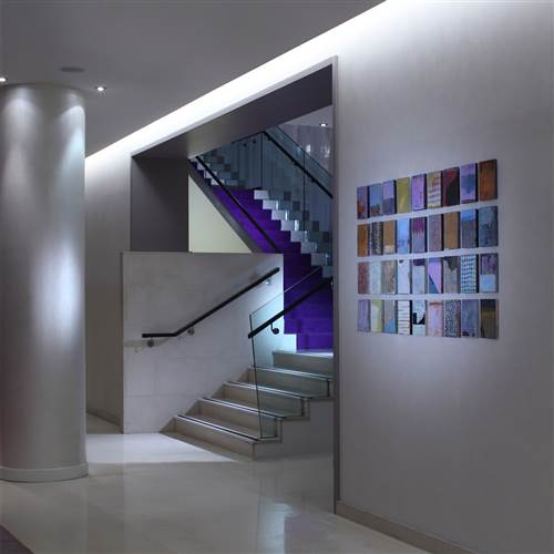 lobby staircase and art blocks 1