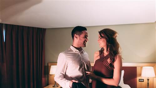 Couples Enjoying Their Stay in 4 Star Hotel Room Kilkenny