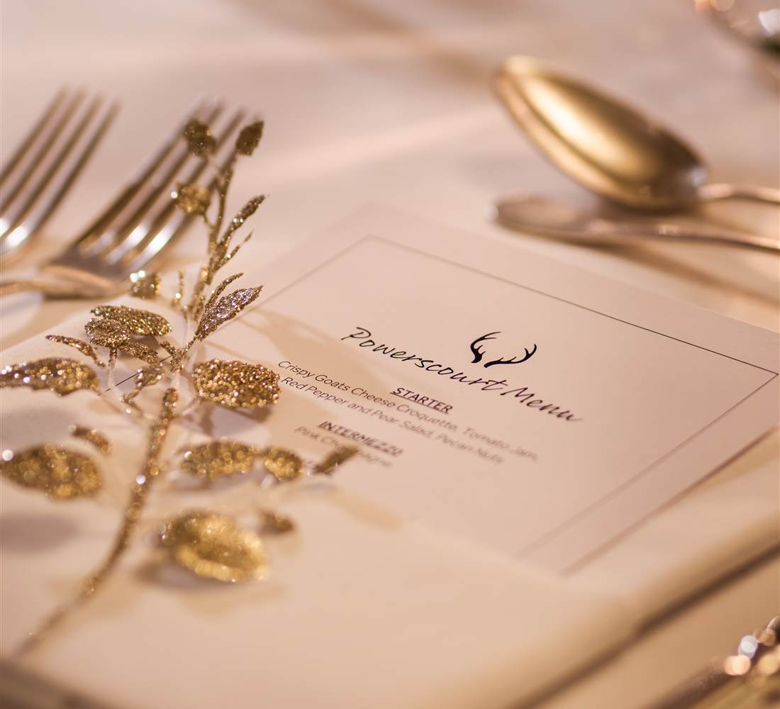 Powerscourt Wedding Menu