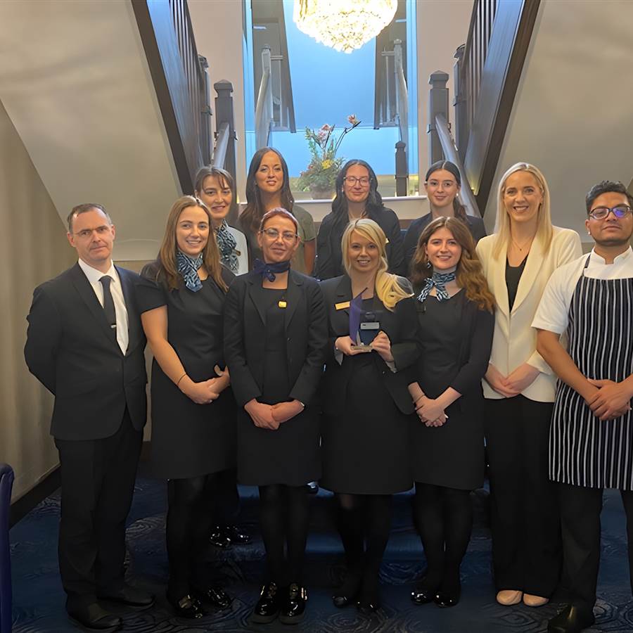STAFF AT REDCASTLE CELEBRATING THE LUXLI